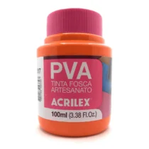 Tinta Fosca P/ Artesanato PVA Laranja 100 ml  - Acrilex