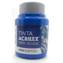 Tinta P/ Tecido Azul Turquesa 120 ml  - Acrilex