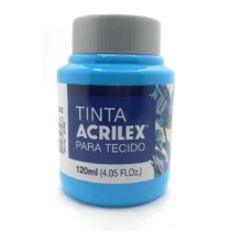 Tinta P/ Tecido Azul Celeste 120 ml  - Acrilex
