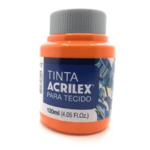 Tinta P/ Tecido Laranja 120 ml  - Acrilex