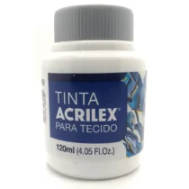 Tinta P/ Tecido Branco 120 ml  - Acrilex