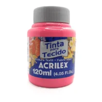 Tinta P/ Tecido Pink 120 ml  - Acrilex