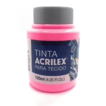 Tinta P/ Tecido Rosa 120 ml  - Acrilex