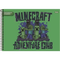 Caderno Cartografia E Desenho Minecraft - Foroni