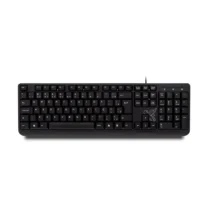 Teclado Universitário Padrão Preto C/ Fio Un. - Maxprint