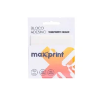 Bloco Adesivo Transparente Incolor C/ 50 Fls. 76 mm X 76 mm - Maxprint