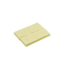 Bloco Adesivo Amarelo 4 UN. 400 Fls. 38 mm X 50 mm - Maxprint