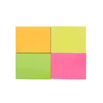 Bloco Adesivo Neon Colors C/ 4 Cores 38 mm X 51 mm 200 Fls. - Maxprint