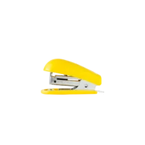 Mini Grampeador Plast Amarelo - Maxprint