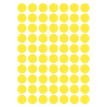 Etiquetas Adesivas Multiuso Amarelo Tp-19 19 mm C/ 210 UN. - Maxprint