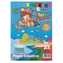 Papel Color Set A4 Peso 40 120 g/m² C/  24 Fls.  - Página Brasil