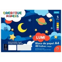Bloco De Papel A4 Creative A4 Papers 5 Cores- Foroni