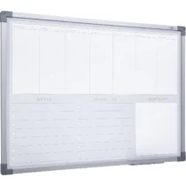 Quadro Planner Soft Alumínio 80 cm X 60 cm Office - Stalo