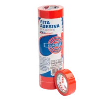 Fita Durex Vermelha 12 mm X 10 M - Eurocel