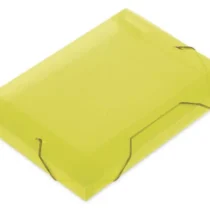 Pasta Plástica Transp. Amarela A4 30mm  X 245 mm X 340 mm - Soft