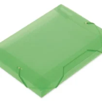 Pasta Plástica Verde C/ Elástico A4 30 mm X 245 mm X 340 mm  - Polibras