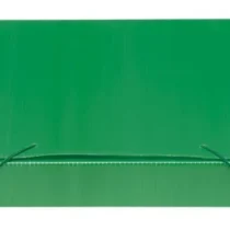 Pasta Polionda C/ Elástico Verde A4 35 mm X 245 mm X 340 mm - Polibras