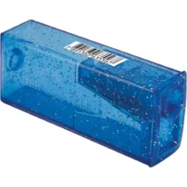 Apontador Com Depósito Azul C/ Glitter - Faber-Castell