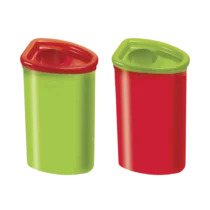 Apontador Jumbo C/ Depósito Tringular Verde - Faber-Castell