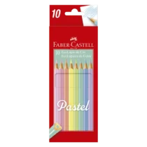 Lápis Cor Pastel C/ 10 Cores - Faber-Castell