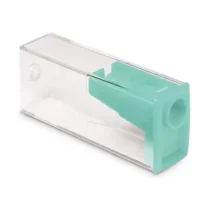 Apontador C/ Depósito Retangular  Cor Pastel Verde - Faber-Castell