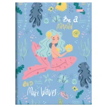 Caderno Brochura Peq. 80 Fls Sereias Azul - Foroni