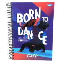 Caderno Gapp Born To Dance 10 Mat. 160 Fls. - Foroni