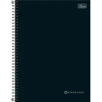 Caderno Espiral Organizer Preto C/ 80 Fls. - Tilibra