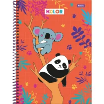 Caderno Kolor 80 Folhas Laranja - Foroni