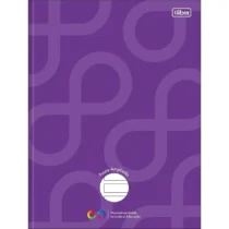 Caderno Brochura Neuro Pauta Ampliada Roxo C/ 80 Fls. - Tilibra