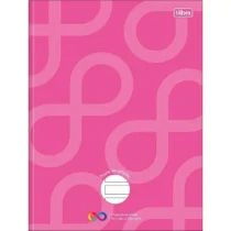 Caderno Brochura Neuro Pauta Ampliada Rosa C/ 80 Fls. - Tilibra