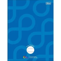 Caderno Brochura Neuro Pauta Ampliada Azul C/ 80 Fls. - Tilibra