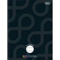 Caderno Brochura Neuro Pauta Ampliada Preta C/ 80 Fls. - Tilibra