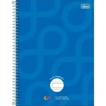 Caderno Espiral Neuro Pauta Ampliada Azul C/ 80 Fls. - Tilibra