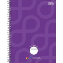 Caderno Espiral Neuro Pauta Ampliada Roxo C/ 80 Fls. - Tilibra