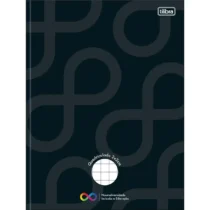 Caderno Brochura Neuro Quadriculado 2 cm X 2 cm Preto C/ 40 Fls. - Tilibra