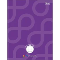 Caderno Brochura Neuro Quadriculado 2 cm X 2 cm Roxo C/ 40 Fls. - Tilibra