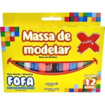 Massinha De Modelar 135 G C/ 12 Cores - Make+