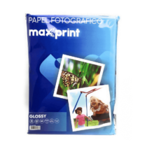 Papel Fotográfico Glossy A4 180 G 210 mm X 297 mm C/ 50 Fls. - Maxprint
