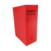 Arquivo Morto Vermelho 350 mm X 250 mm X 130 mm  - Polibras