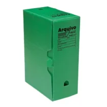 Arquivo Morto Verde 350 mm X 250 mm X 130 mm  - Polibras