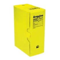 Arquivo Morto Amarelo 350 mm X 250 mm X 130 mm  - Polibras