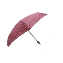 Guarda-Chuva C/ Haste Telescópica Estampado Vermelho 110 cm X 53 cm Aberto  - Facinato