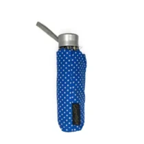 Guarda-Chuva C/ Haste Telescópica Estampado Azul 110 cm X 53 cm Aberto  - Facinato