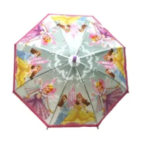 Guarda-Chuva Infantil Bengala Automático Lilás 100 cm X 67 cm C/ Apito  - Facinato
