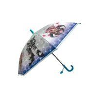 Guarda-Chuva Infantil Bengala Automático Azul Claro 100 cm X 67 cm C/ Apito  - Facinato
