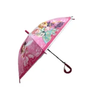 Guarda-Chuva Infantil Bengala Automático Rosa 100 cm X 67 cm C/ Apito  - Facinato
