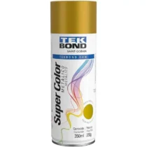 Tinta Spray Metálico Dourado 350 ml  - Tekbond