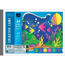 Caderno Colado Criativo A4 Lumi 75 g/m² C/ 50 Fls. - Tilibra