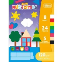 Papel Multiformas C/ 24 Folhas C/ 8 Cores  - Tilibra